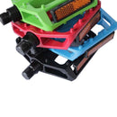 Colorized Aluminum Alloy Bicycle Pedals Equiped With Reflectors