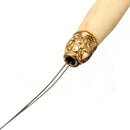 Wooden Handle Hair Extension Hook Pulling Needle Threader Tool