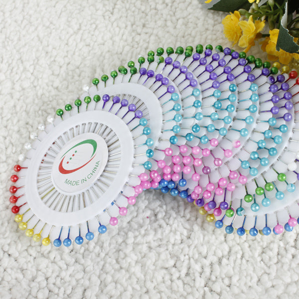 35mm 480Pcs Multicolor Round Head Sewing Pin