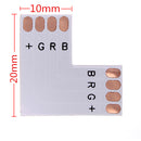 5050 RGB 4-pin LED Strip Connector Corner 10mm DC 12/24V