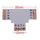 5050 RGB 4-pin LED Strip Connector Corner 10mm DC 12/24V