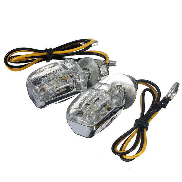 Amber 6 LED Mini Motorcycle Turn Lights Blinker Indicator