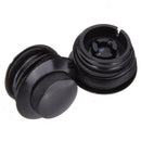 2 x Custom Black Gas Fuel Tank Flush Mount Cap For Harley Davidson
