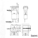 6-80V DC Hour Meter Low Power Consumption Bezel Firm Durable