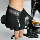 Bicycle Half Finger Black Gloves Mountain Bike Cycling Gloves