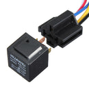 Black 12V 30/40 Amp Car Auto Relay With Wiring Harness And Socket
