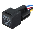 Black 12V 30/40 Amp Car Auto Relay With Wiring Harness And Socket