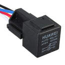 Black 12V 30/40 Amp Car Auto Relay With Wiring Harness And Socket