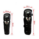 Motorcycle Motor Cycling Off Road Knee Elbow Guards Pads Black