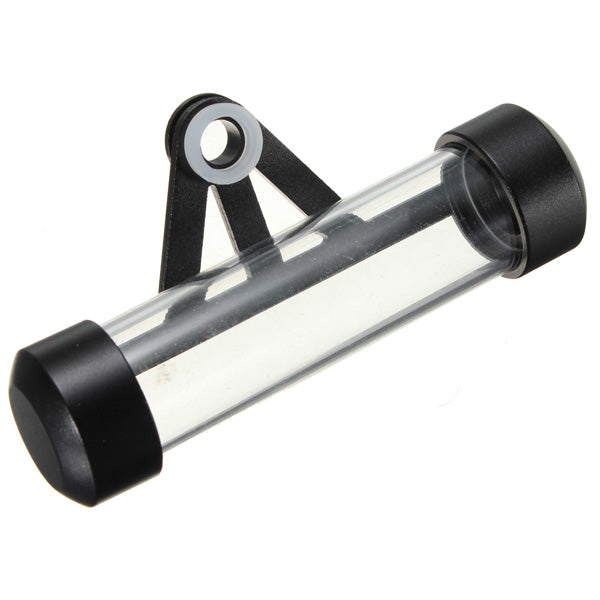 Black Motorcycle Tube Tax Disc Cylindrical Holder Frame Waterproof