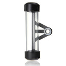 Black Motorcycle Tube Tax Disc Cylindrical Holder Frame Waterproof