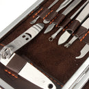 Y.F.M 12pcs Nail Care Clipper Pedicure Scissor Tweezer Manicure Set Kit