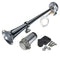 12V Chrome Trumpet Air Horn Kit Compressor for Car Truck Boat