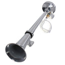 12V Chrome Trumpet Air Horn Kit Compressor for Car Truck Boat