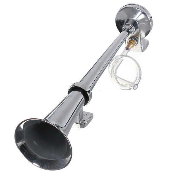 12V Chrome Trumpet Air Horn Kit Compressor for Car Truck Boat