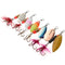 ZANLURE 30x Metal Assorted Laser Fishing Lure Spinner Baits Feather Hook Set