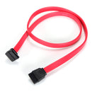 Right Angle To Straight SATA HDD Hard Driver Power Cable Red