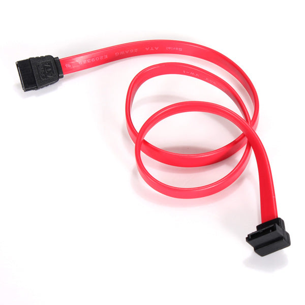 Right Angle To Straight SATA HDD Hard Driver Power Cable Red