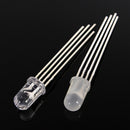 10pcs 5mm RGB LED Common Anode 4-Pin Tri-Color Emitting Diodes F5