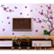 Red Blossom Flowers Tree Removable Wall Stickers