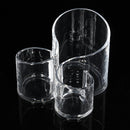 Acrylic Clear Cylindrical Cosmetic Container Makeup Storage Organizer