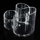 Acrylic Clear Cylindrical Cosmetic Container Makeup Storage Organizer