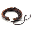Fashion Unisex Multilayer Leather Woven Braid Rope Bracelet