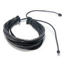 Fashion Unisex Multilayer Leather Woven Braid Rope Bracelet