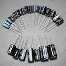 Geekcreit 1uF-2200uF 125pcs 25 Values Electrolytic Capacitors Assorted Kit Set