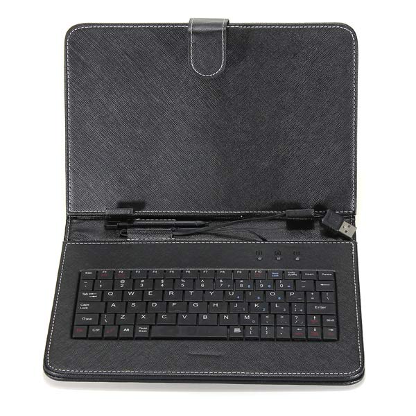 US Folio PU Leather Keyboard Case Cover For 8/9/9.7/10 Inch Tablet