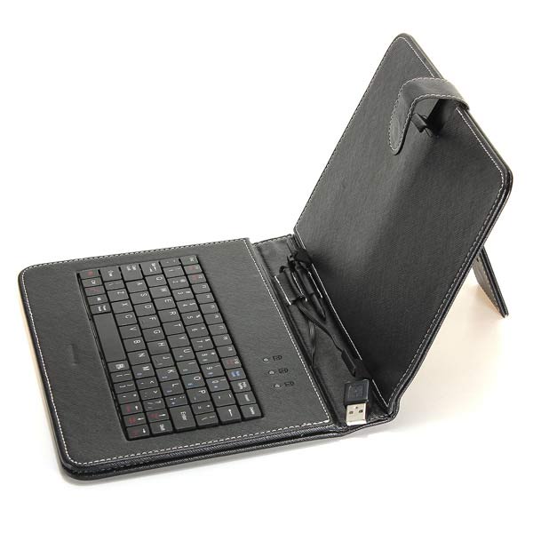 US Folio PU Leather Keyboard Case Cover For 8/9/9.7/10 Inch Tablet