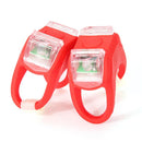 Bicycle Bike Silicone LED 3 Mode Flashlight Safety Warning Light