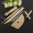 8Pcs Wood Metal Pottery Clay Ceramics Molding Carving Sculpting Tools
