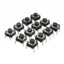 Geekcreit 100pcs Mini Micro Momentary Tactile Touch Switch Push Button DIP P4 Normally Open
