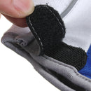 Bicycle Bike  Silicone Comfortable Half Finger Fingerless Gloves Blue