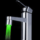 Color Changing LED Faucet Color Changing Water Tap Light Silver