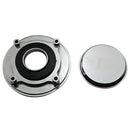 Motorcycle Fuel Tank Chrome Gas Cap Covers for Suzuki Silver
