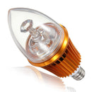 E12 4.2W 3LED Non-dimmable Warm White Light Bulb Base 85-264V