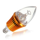 E12 4.2W 3LED Non-dimmable Warm White Light Bulb Base 85-264V