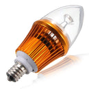 E12 4.2W 3LED Non-dimmable Warm White Light Bulb Base 85-264V