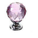 30mm Diamond Crystal Knob Cabinet Door Drawer Cupboard Pull Handle