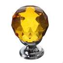 30mm Diamond Crystal Knob Cabinet Door Drawer Cupboard Pull Handle