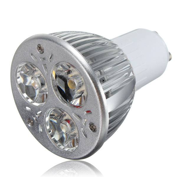 10X GU10 9W Warm White 3LED Spot Lightt Bulbs AC85-265V