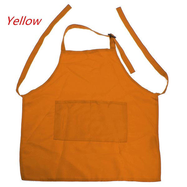 Cute Kids Children Kitchen Painting With Pocket Polyester Adjustable Aprons
