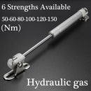 50-150Nm Hydraulic Gas Strut Lift Support Door Cabinet Hinge spring Brass Cover