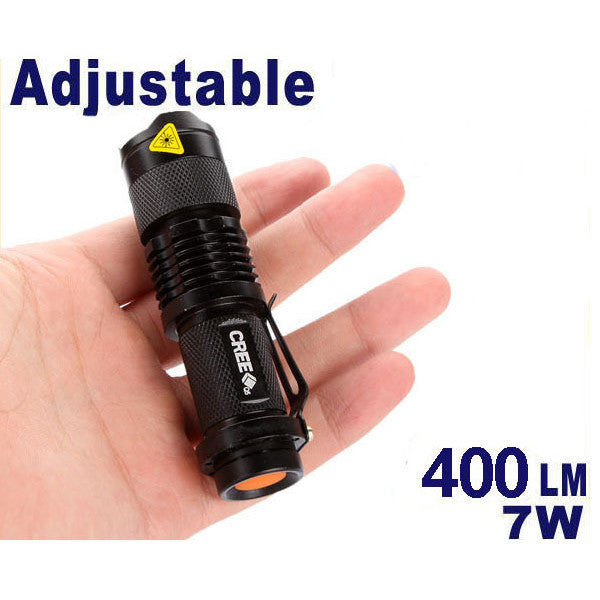 Ultrafire  XPE Q5 7w 3 Modes Zoomable LED Flashlight Ultrafire XD CREE MECO