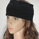 Women Multicolor Elastic Hairbands Turban Stretch Wide Yoga Headbrand