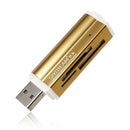 USB All in 1 Multi Memory Card Reader for Micro SD MMC SDHC TF M2