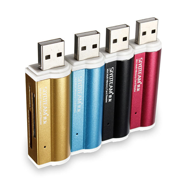 USB All in 1 Multi Memory Card Reader for Micro SD MMC SDHC TF M2