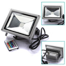 20W RGB Color Changing Outdooors Remote Control LED Flood Light 85-265V